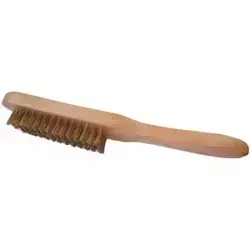 Soft wire hand brush, brass wire