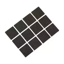 Podkładki filcowe samoprzylepne DEDRA M311.204 12szt, kwadratowe 25mm