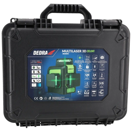 Multilaser 3D, laserviisor DEDRA MC0904 roheline laser