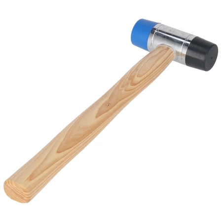 Młotek blacharski PU/Nylon DEDRA 13M302 35mm, hikorowy trzonek