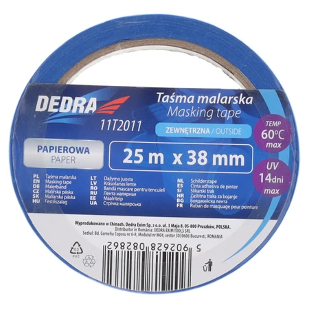 Vanjska maskirna traka 38 mm x 25 m, DEDRA 11T2011