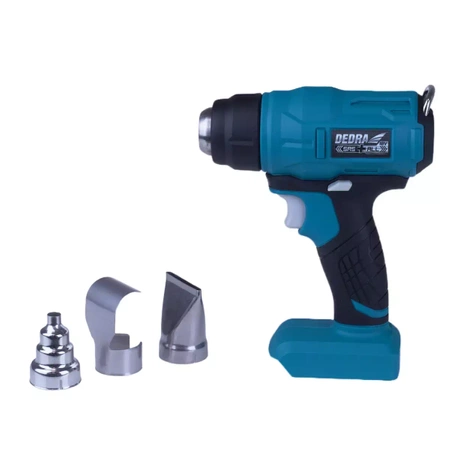 DEDRA SAS+ALL DED7058 18В аккумуляторный резак, темп. макс. 550*C, 200л/мин