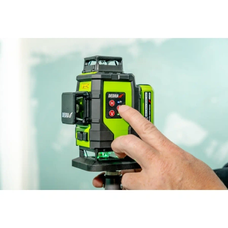 Лазер, рівень 4D DEDRA MC0908, зелений промінь, діоди Sharp