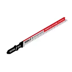 DEDRA 08T050 plastikust puusaha saeterad 100/75mm, HCS, T-tüüpi saetera, puhaslõige, 11TPI, 2tk, 2tk