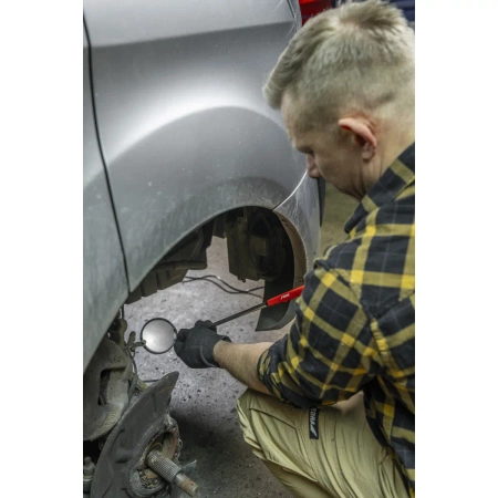 Инспекционно огледало 70 мм LED, телескопично.285-880 мм, кръгло, DEDRA 06F801