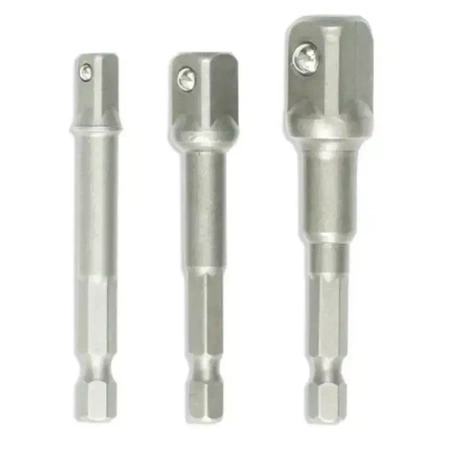 Set adaptera za bit nastavke, 3 kom.: 1/2", 1/4", 3/8"