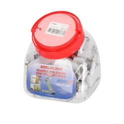 Keychain "Folding Tape Measure", jar 40 pcs, DEDRA M311.104