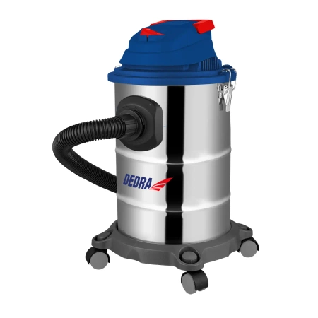 Aspirator pentru curățarea uscată/umedă DEDRA DED6610, putere 1200W, capacitate 20 l, filtru din bumbac + sac