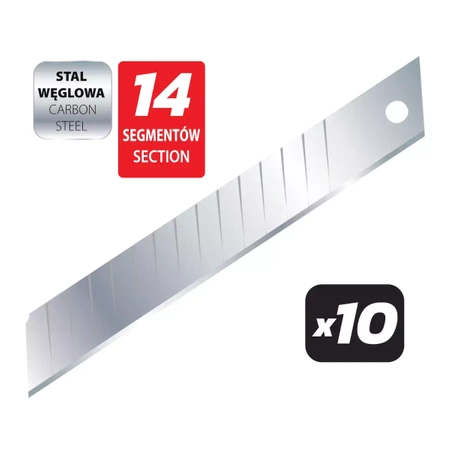 Listovi pile gusto urezani 18mm, 14 segmenata, 10 kom.