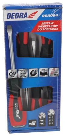Beating screwdrivers set 5pcs , CrV steel