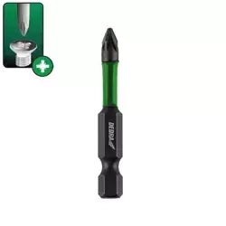 Impact screwdriver bits Pozidiv PZ3x50mm, 2pcs blister card