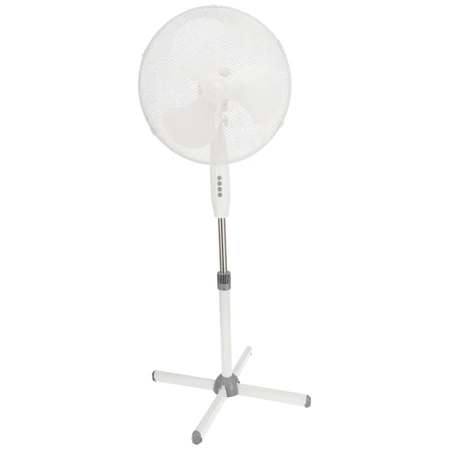 Stoječi ventilator DESCON DA-1601 45W, 16", bele barve