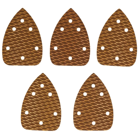 Csiszolópapír delta Anti-clog #100, 140x140x80mm, tépőzáras, 5 db, DEDRA DED7941R3