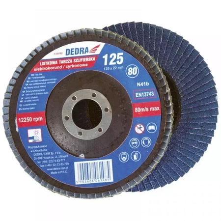 Disc de șlefuire evantai 125x22mm,60