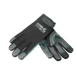 Work gloves, goatskin leather gloves DEDRA SAS+ALL DED7105R09 filling with Eva foam, size 9