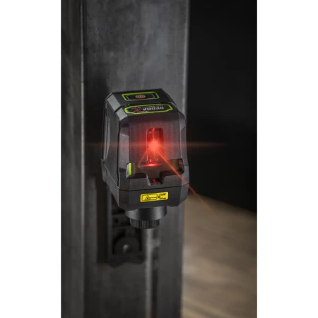 Křížový laser, červený