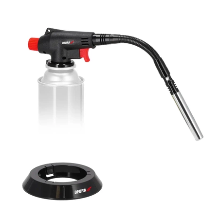 Plynový hořák se zapalováním PIEZO, flexibilní tryska, 3kW, DEDRA 31A034
