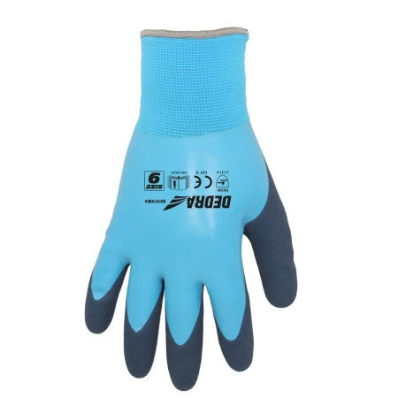 Téli védőkesztyűk DEDRA BH1019R11 11-es méret, dupla latex