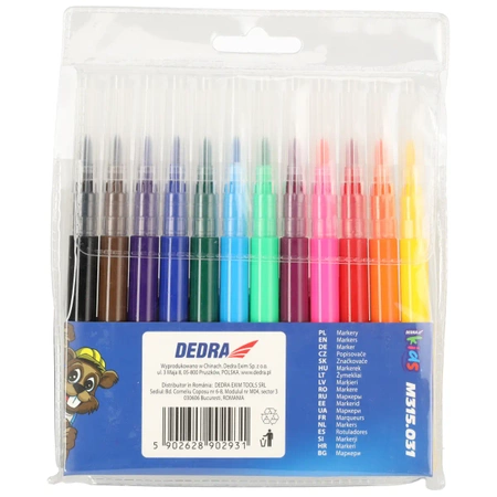 Replacement markers for DEDRA KIDS M315.030, set of 12pcs,