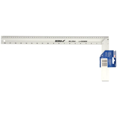 Kampuotis statybinis 500x200 mm, aliuminis