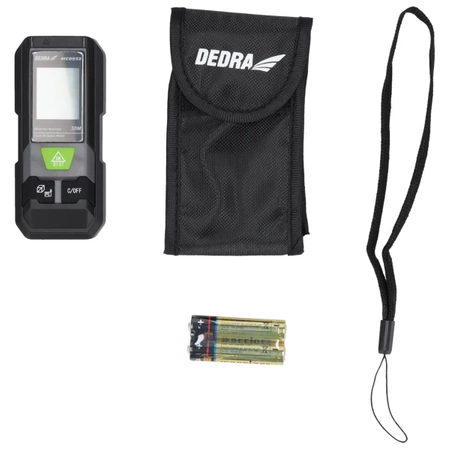 Telemetru cu laser 30m, DEDRA MC0932, mini telemetru