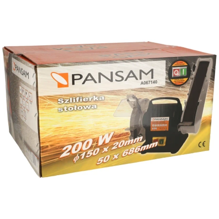 Lihvipingi rihmaga A067140 PANSAM 200W, 150x20mm, kuivaks kasutamiseks