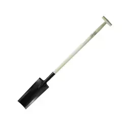 Cazmă drenaj cu coadă din lemn 125mm