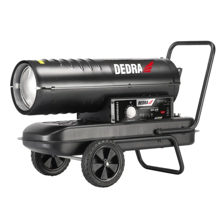 Масляный обогреватель 20kW, колёса, рама, чёрный DEDRA DED9950A1