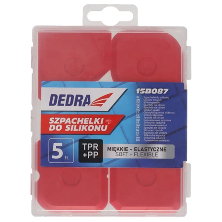 Silikonske lopatice, DEDRA 15B087, 5 kosov