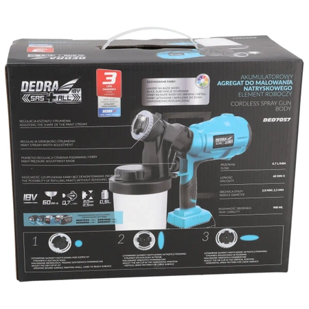 Cordless spray gun 18V