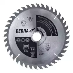 DEDRA H30540 ketassae tera puidule, karbiidiga 40 hammast, läbimõõt 305x30 mm, widia