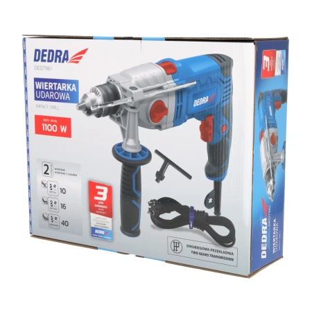 Udarna bušilica 1100W dvobrzinska 13mm