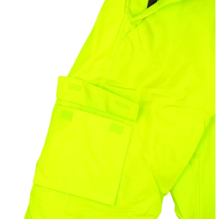 Reflective warm bibpants, size XXL, yellow