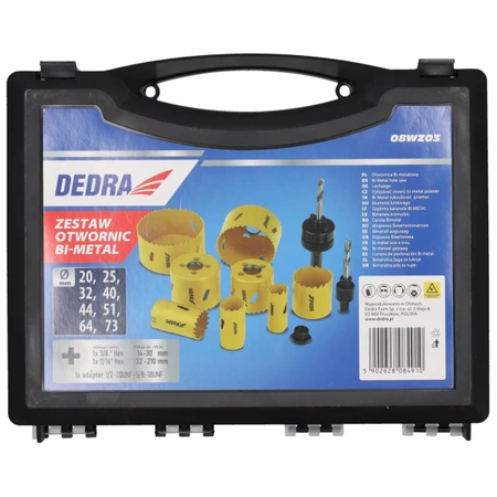 Set bi-metalnih rezača otvora 11 kom