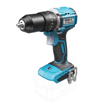 Compact cordless drill/driver with impact function 18V, DEDRA SAS+ALL DED7138, brushless