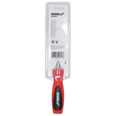 Dłuto do drewna, stolarskie DEDRA 06C039 25mm, stal CrV, dwumateriałowy uchwyt