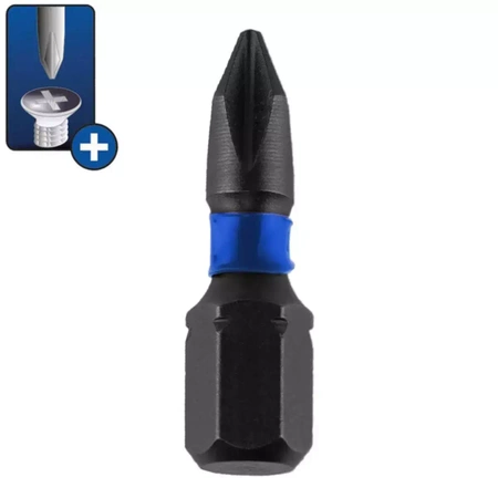 Príklepové skrutkové bity Phillips PH3x25mm,2 ks