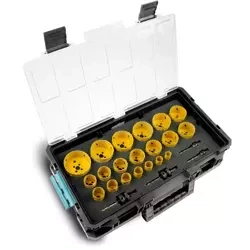 Набір коронкових свердел по металу 20-83 мм у футлярі SAS