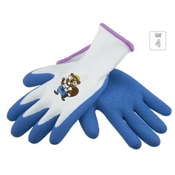 Children's latex work gloves, foamed latex, DEDRA BH1007R04 size 4 (pair)