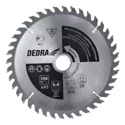 DEDRA H18040 Диск за циркуляр за дърво с карбид 40 зъба, диаметър 180x20mm, widia