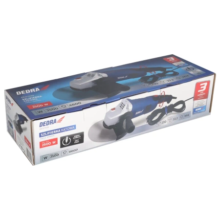 Angle grinder 230mm 2500W soft start DED7939