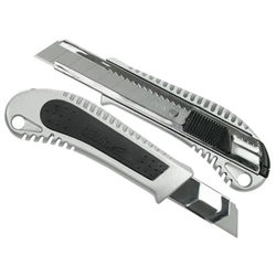 Nož za oblazinjenje, tapeciak, odlomni nož DEDRA M9017 18mm odlomni nož, kovinski+guma