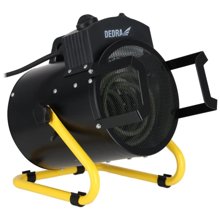 Električni grelnik 3,0 kW, okrogel, črn DEDRA DED9931B