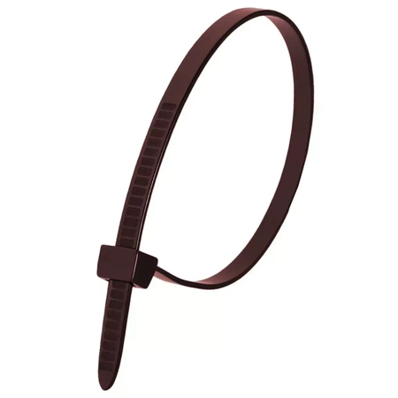 Extra snažni smeđi najlon kabelski vezici DEDRA 11F48302 4,8x300mm (100 kom)