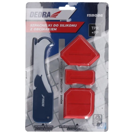 Spatule de silicon cu tăietor DEDRA 15B086, 4 bucăți