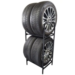 Tyre rack for 4 tyres, vertical tyre rack DEDRA N1511