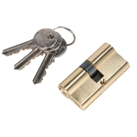 Lock cylinder insert 75 mm 30/45 DEDRA 11U503, brass, set of 3 keys