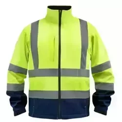 Reflective softshell jacket, size M, yellow