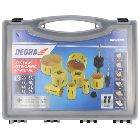 Sada bimetalových děrovek 11 ks