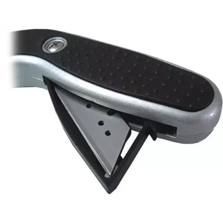 Nož s trapezoidnim rezilom DEDRA M9019, kovina+guma, ohišje